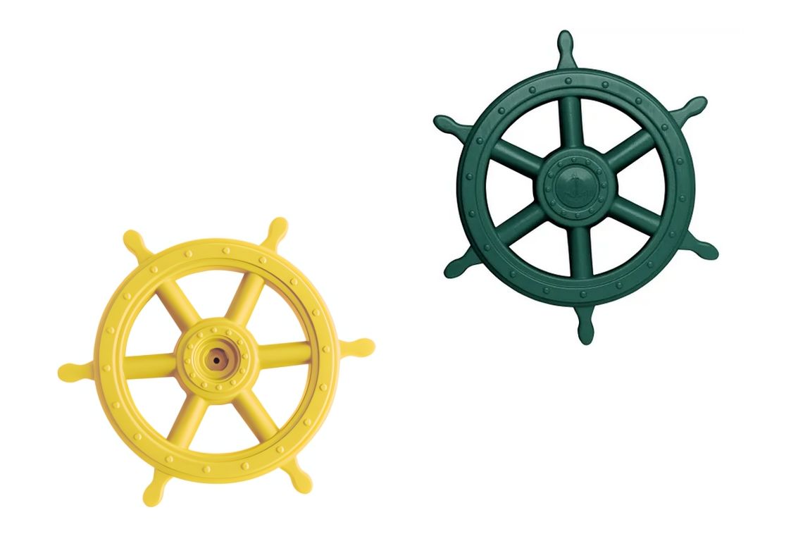 Piraten-Lenkrad Für Spielplatz - Grünes PP-Spielzeug Für Schaukeln