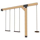 Anbauschaukel Doppel mit Extra Haken - ROBUST