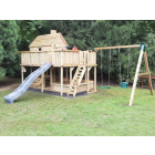 Spielturm Antwerpen 420 - mit Balkon und Rutsche