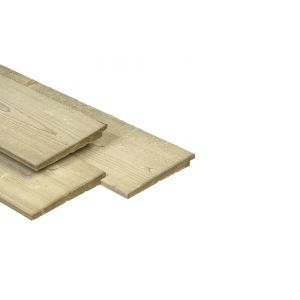 Kiefernholz imprägniert - 11/22x195 mm - Keilstülpschalung