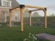 Douglasien-Pergola 300 x 300 cm – Balken 15x15 cm