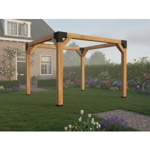 Douglasien-Pergola 300 x 300 cm – Balken 15x15 cm