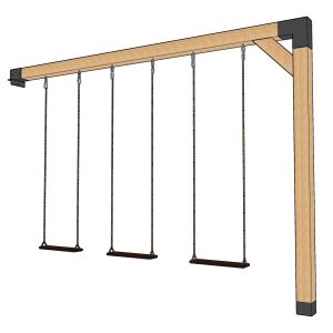 Anbauschaukel - 3-Fach - ROBUST