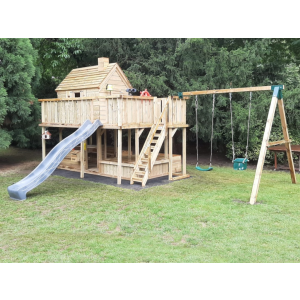 Spielturm Antwerpen 420 - mit Balkon und Rutsche