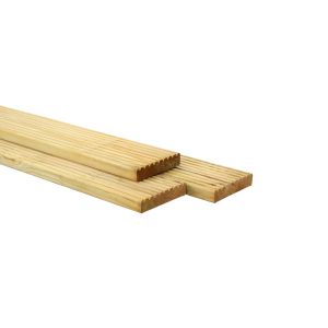 Kiefernholz imprägniert - 22x140 mm - Terrassendielen