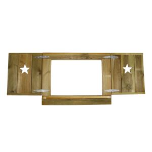 Schaufenster mit Fensterläden - Stern