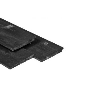 Kiefernholz Schwarz - 11/22x195 mm - Keilstülpschalung