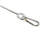 Schaukelhaken mit Gewinde - Karabiner