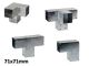 Pergola Eckverbinder 71x71mm